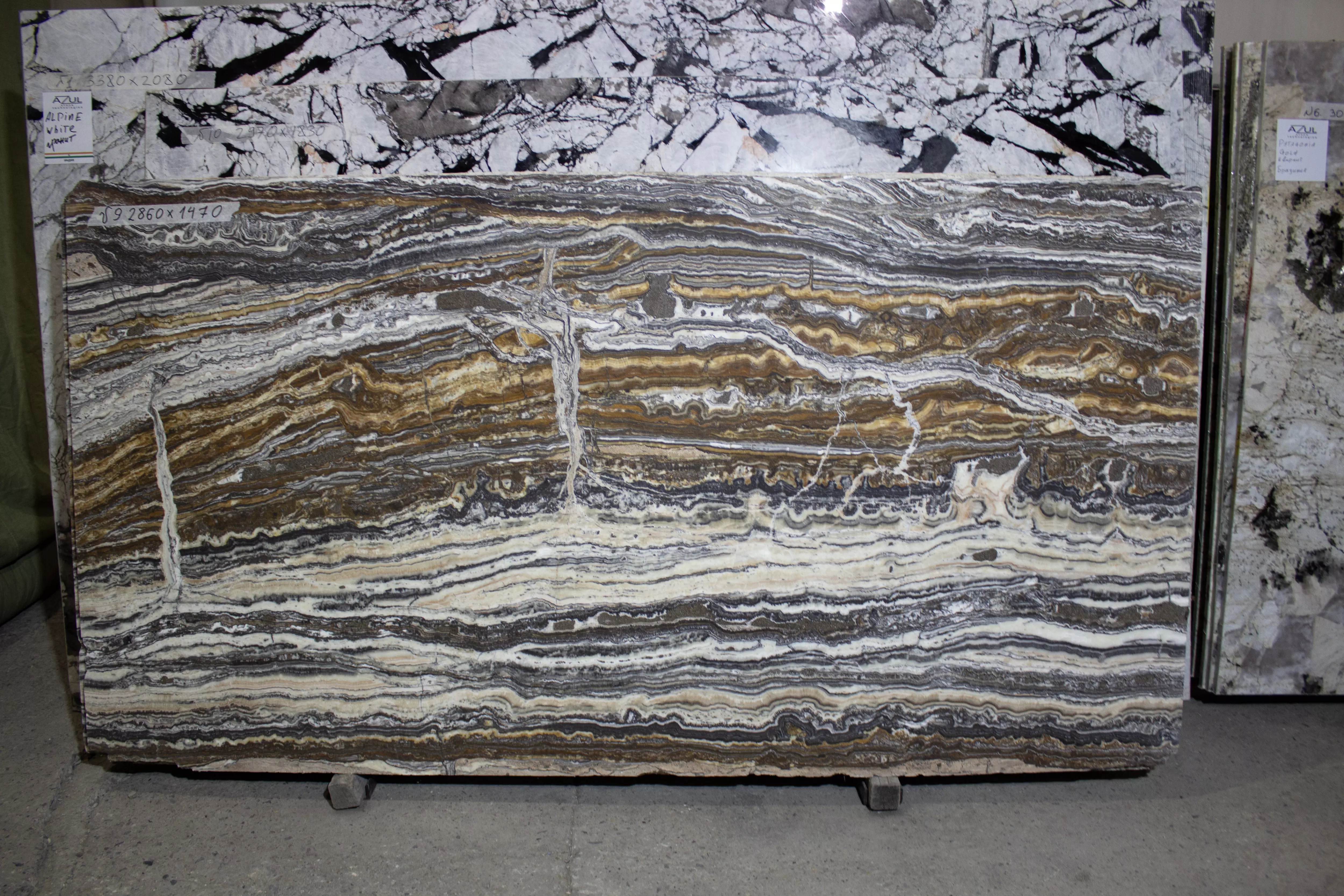 Травертин Вуд (Travertino Wood) №9 2860х1470х18